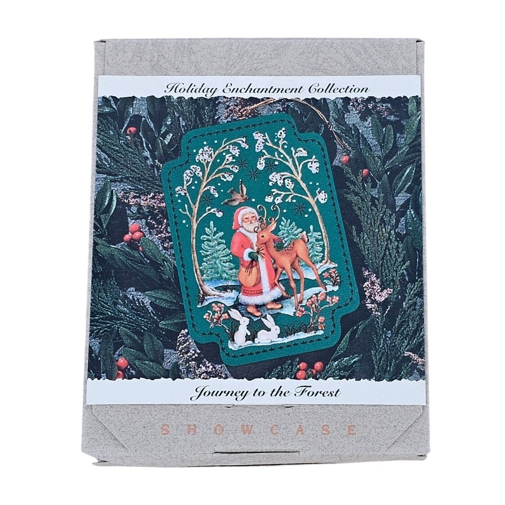 1993 Hallmark Keepsake Christmas Ornament Journey to the Forest Handcraft‎ 4.5"